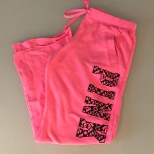 Pink sweatpants